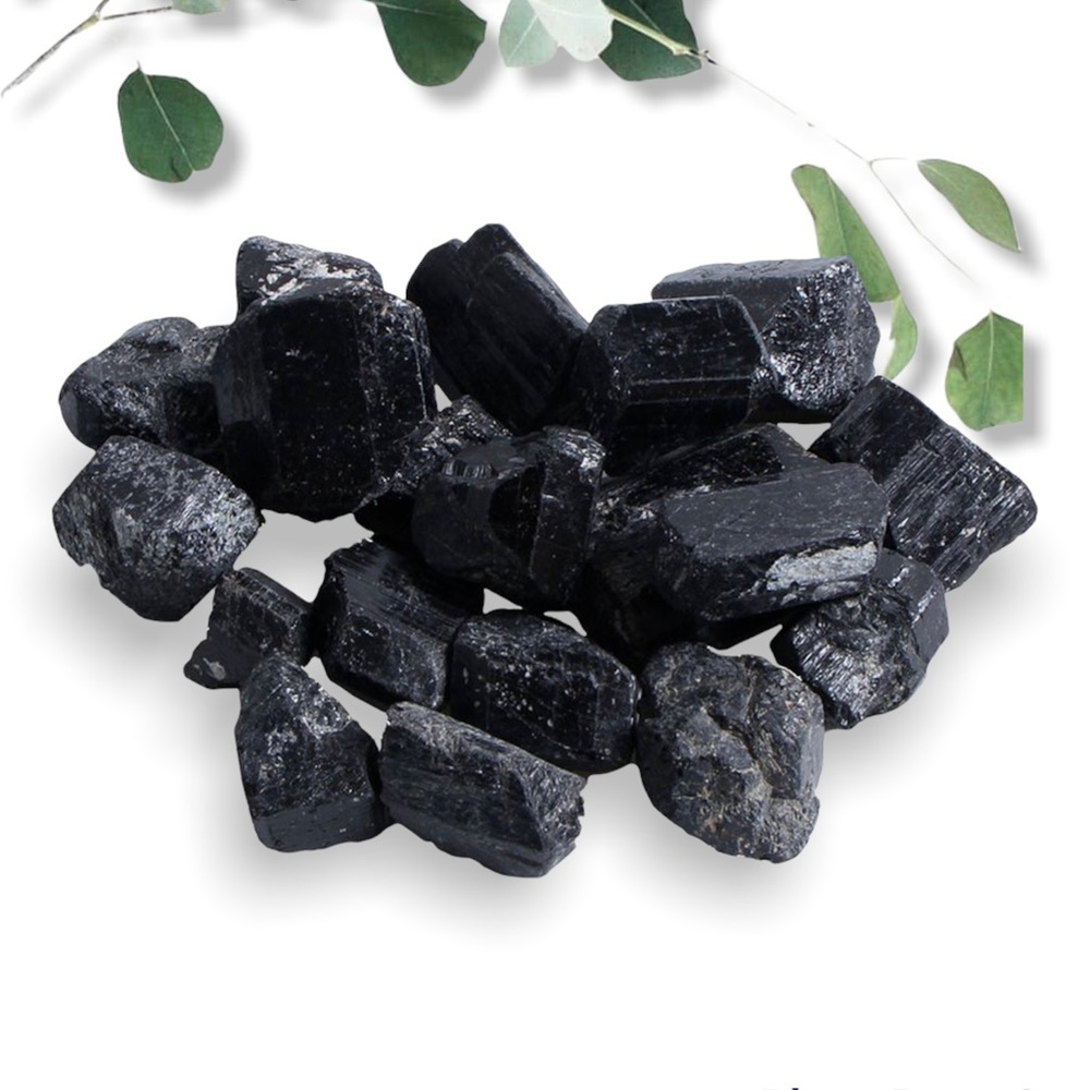 Black Tourmaline Raw Rough Crystal Stone